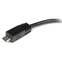 StarTech.com 15 cm micro-USB naar mini USB-adapterkabel – stekker/bus - thumbnail