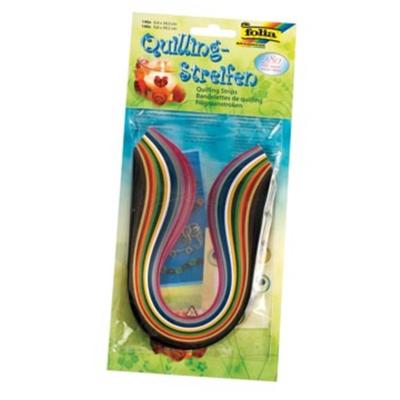 Filigraanstroken Folia 140 stuks 0.4x34.5cm en 140 stuks 0.8x34.5cm assorti kleuren