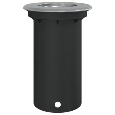 VidaXL Buitengrondverlichting rond 10,5x10,5 cm gietaluminium zwart