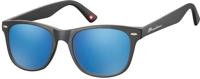 Zonnebril montana met revo blauw glas zwart - thumbnail