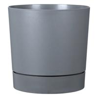 Ronde bloempot met reservoir - GARDEN ID - Plano - Ø 29 - 14 L - H 29 cm - Zuiver grijs - thumbnail