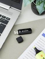 Transcend JetFlash® 350 USB-stick 4 GB Zwart TS4GJF350 USB-A 2.0 - thumbnail