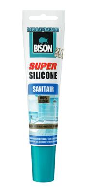 Bison Super Silicone Sanitair Tr Tub 150Ml*6 Nlfr - 6300996 - 6300996