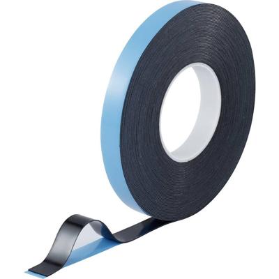 TOOLCRAFT 93038c186 93038c186 Dubbelzijdige tape Blauw, Zwart (l x b) 30 m x 20 mm 1 stuk(s)