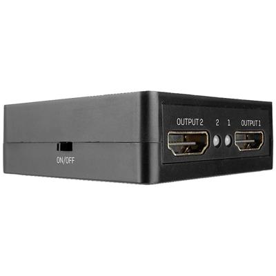 LINDY 38358 2 poorten HDMI-splitter 3840 x 2160 Pixel Zwart