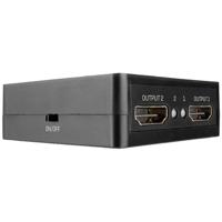 LINDY 38358 2 poorten HDMI-splitter 3840 x 2160 Pixel Zwart - thumbnail