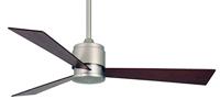 Fanimation Zonix SN Plafondventilator 70 W (Ø x h) 132 cm x 393 mm Nikkel (gesatineerd) Met wandschakelaar - thumbnail