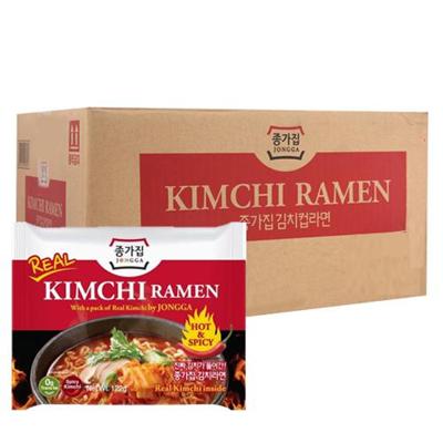 Jongga - Kimchi Ramen - 12 zakjes Jongga - Kimchi Ramen - 12 zakjes