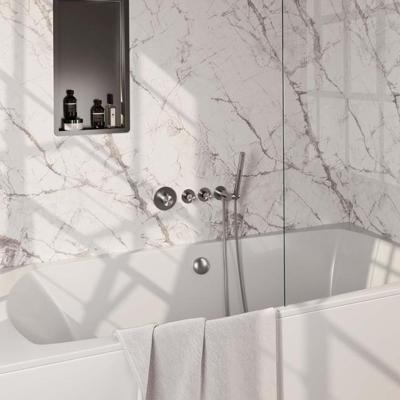 Inbouwthermostaatset Brauer Brushed Incl Staafhanddouche En Badafvoer Geborsteld RVS