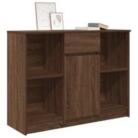 Dressoir met lade 101x35x76 cm spaanplaat bruin eikenkleurig - thumbnail