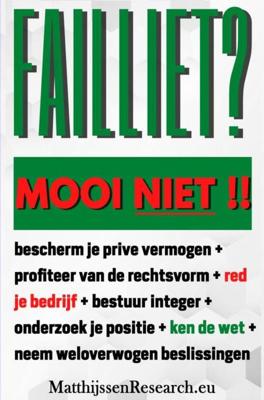 Failliet ? Mooi Niet !! - MatthijssenResearch - ebook