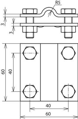DEHN 318201 KS 8.10 FL30 STTZN Kruisstuk
