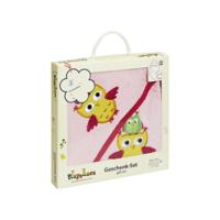 Playshoes badcape cadeauset uiltjes roze Maat - thumbnail