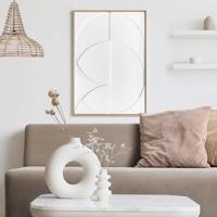 Reinders - Compass - Reliëf Art Schilderij 70x50cm Hout - thumbnail