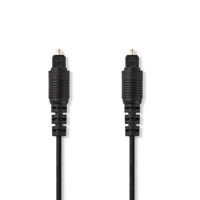 Nedis CAGB25000BK50 Optische Audiokabel Toslink Male - Toslink Male 5,0 M Zwart