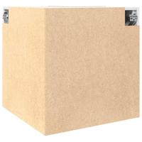 Hanghoekkast 57x57x60 cm bewerkt hout oud houtkleurig - thumbnail