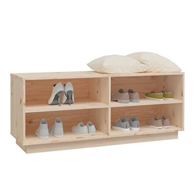 VidaXL Schoenenkast 110x34x45 cm massief grenenhout