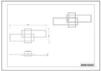 Trio WiZ plafondlampThiago 104cm zwart - 652610342 - thumbnail