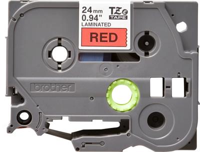 Labeltape Brother TZe, TZ TZe-451 PET Tapekleur: Rood Tekstkleur:Zwart 24 mm 8 m