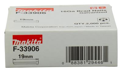 Makita F-33906 Brad gegalv. 19mm VE=2000 Makita F-33906 Brad gegalv. 19mm VE=2000