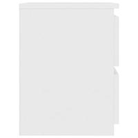 Nachtkastje 30x30x40 cm bewerkt hout wit - thumbnail