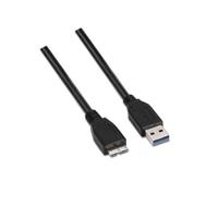 Nanocable 10.01.1101-BK - USB 3.0 naar Micro USB 3.0 kabel, hoofdtoepassing in mobiele en digitale camera's, type A/M-Micro B/M, mannelijk, zwart, 1,0 m - thumbnail