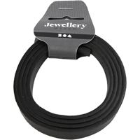 Creativ Company Band van imitatie leer, b: 10 mm, dikte 3 mm, zwart, 1 m/ 1 doos - thumbnail