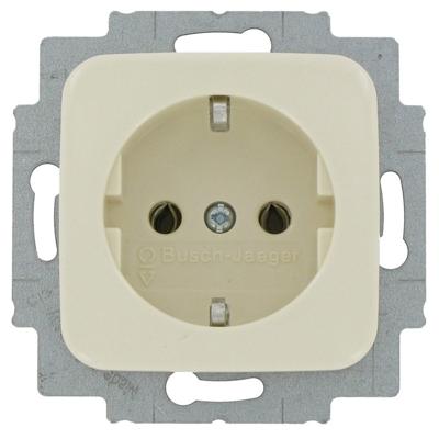 Busch Jaeger CREME inbouw stopcontact RA - 4695000 Busch Jaeger CREME inbouw stopcontact RA - 4695000