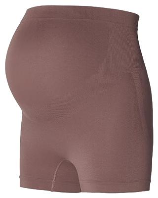 Noppies Lai Naadloze Sensil Zwangerschapsshort Hoog Deep Taupe