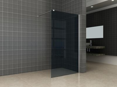Wiesbaden inloopdouche met muurprofiel 1000x2000 10mm NANO rookglas