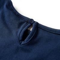Kindershirt met lange mouwen hertenprint 92 marineblauw - thumbnail