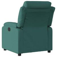 Fauteuil verstelbaar stof donkergroen - thumbnail