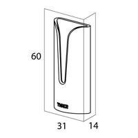 Tiger Handdoekhaak Tulip Zelfklevend 2 Stuks Wit - thumbnail