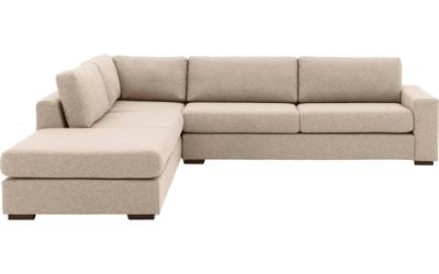 Goossens Bank Lucca wit, stof, 3-zits, stijlvol landelijk met ligelement links Goossens Bank Lucca wit, stof, 3-zits, stijlvol landelijk met ligelement links