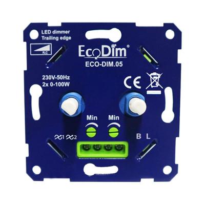 ECO LED dimmer DUO 2-100W EcoDim fase afsnijding - 4355420