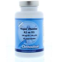 Vitamine K2 & D3 vegan 60 Vegetarische capsules - thumbnail