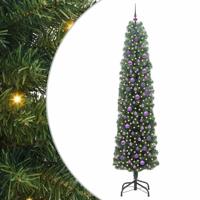 VidaXL Kunstkerstboom groen 240 cm pvc en staal en kunststof - thumbnail