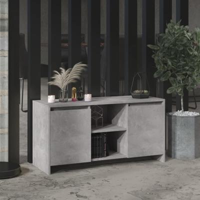Tv-meubel 102x37,5x52,5 cm spaanplaat betongrijs