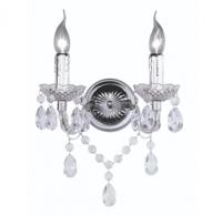 Trio Wand kroonluchterLuster 2-lichts 26cm chroom met kristal - R25072000 - thumbnail