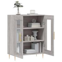 Dressoir 69,5x34x90 cm bewerkt hout grijs sonoma eikenkleurig - thumbnail