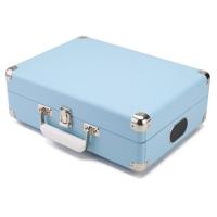 GPO Attache aktetas stijl drie snelheden draagbare platenspeler met ingebouwde stereo-luidsprekers en vrije USB-stick onmiddellijke digitale omzetting van vinyl hemelsblauw - thumbnail