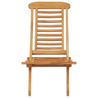 Tuinstoel inklapbaar 50x90x69 cm massief teakhout