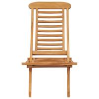 Tuinstoel inklapbaar 50x90x69 cm massief teakhout - thumbnail