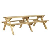Picknicktafel met banken 220x122x72 cm geïmpregneerd grenenhout - thumbnail