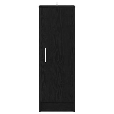 Schoenenkast met plank Zwart eiken 32 x 35 x 92 cm Bewerkt hout