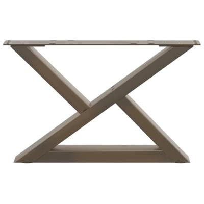 Salontafelpoten 2 st 60x(30-31,3) cm staal naturel