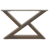 Salontafelpoten 2 st 60x(30-31,3) cm staal naturel - thumbnail