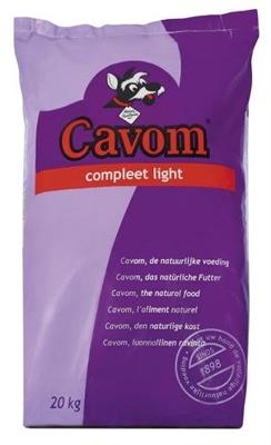Cavom Compleet Light hondenvoer 20 kg