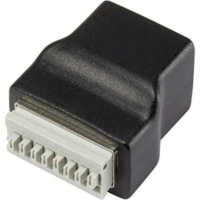 TRU COMPONENTS LT-RJSTA RJ45-bus met stekkeraansluiting 1243970 Bus, inbouw verticaal Zwart 1 stuk(s)