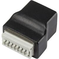 TRU COMPONENTS LT-RJSTA RJ45-bus met stekkeraansluiting 1243970 Bus, inbouw verticaal Zwart 1 stuk(s) - thumbnail